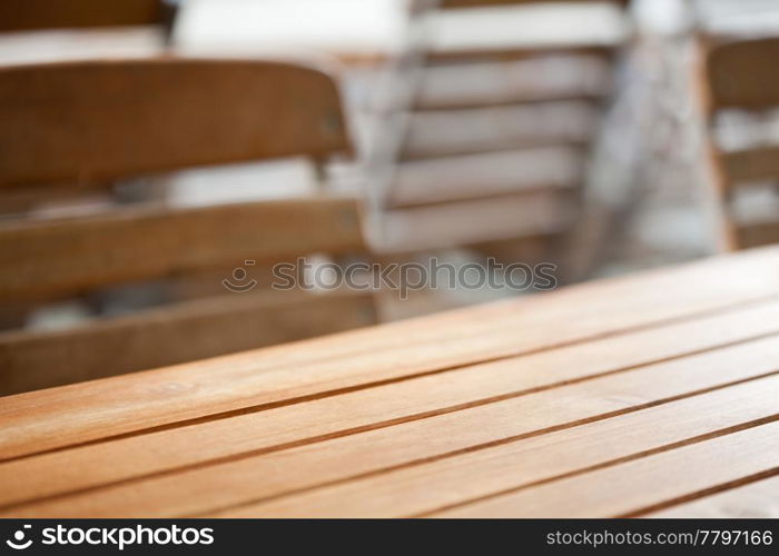 wooden table and chair