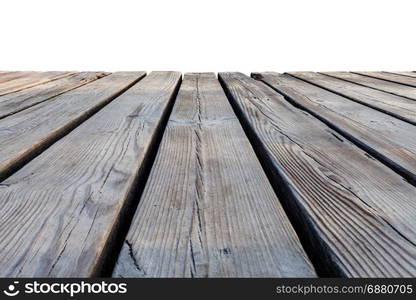 Wooden texture path isolated on white background