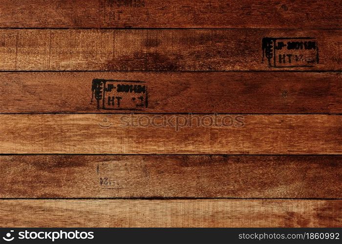 Wooden Texture. Table or Wall Surface. Dark Brown Plank Wood Background. Vintage Retro Style