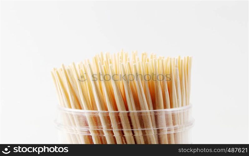 Wooden Toothpick That Is Used To Clean Teeth After Eating.