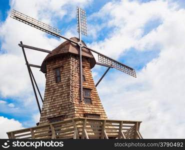 wooden windmills