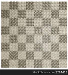 Wool blanket in the checkered. Wool blanket in the checkered white background.