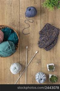 wool knitting needles basket 4