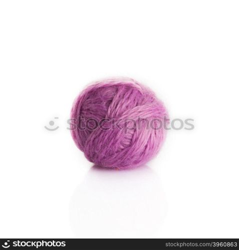 wool on a white background
