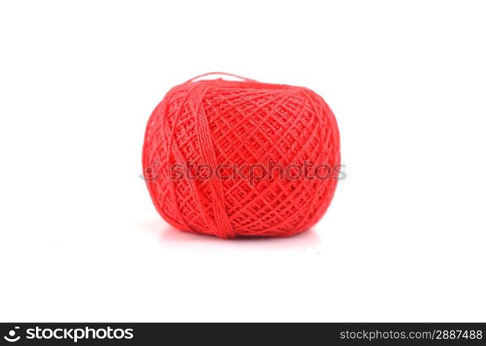 woollen threads lie on table knitting