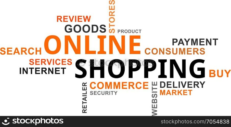 word cloud - online shopping