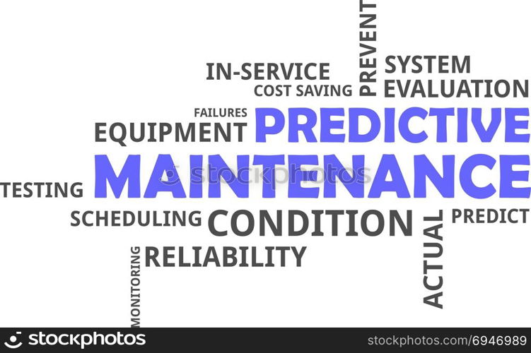 word cloud - predictive maintenance