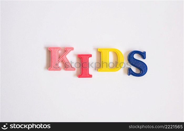 word kids made with letters