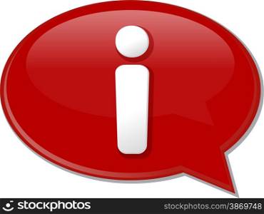 Word speech bubble illustration of discussion forum blog information help support. Information word speech bubble illustration