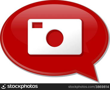 Word speech bubble illustration of discussion forum blog photography photo camera. Camera photo word speech bubble illustration