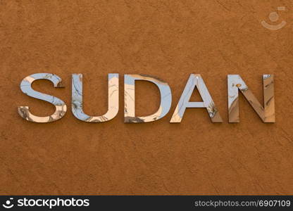 Word Sudan Text at Expo Milano 2015