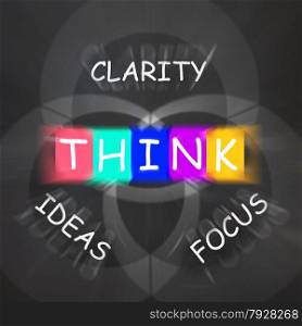 Words Displaying Clarity of Ideas Thinking and Focus
