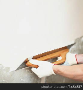 work aligns with a spatula wall