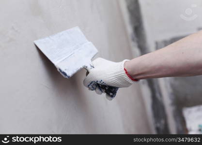 work aligns with a spatula wall