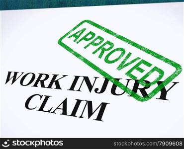 Work Injury Claim Approved Shows Medical Expenses repaid. Work Injury Claim Approved Showing Medical Expenses repaid