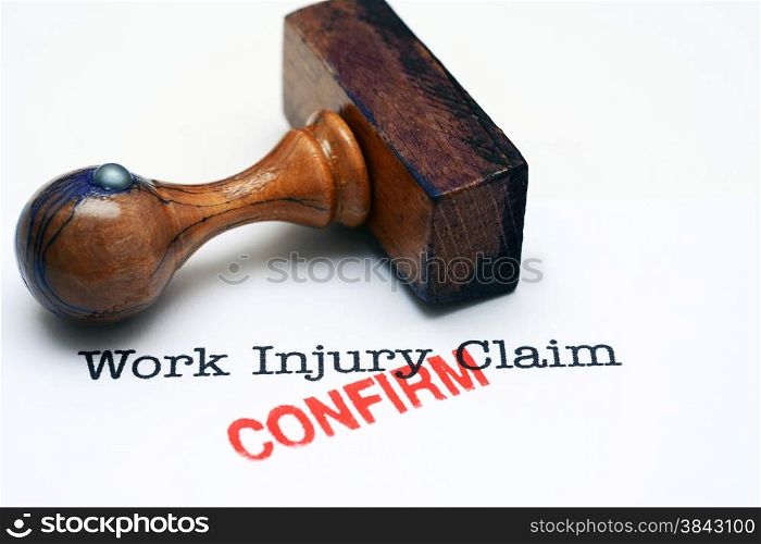 Work injury claim - confirm