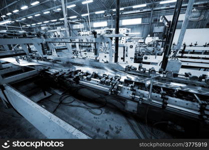 Work of the conveyor in a modern printing house