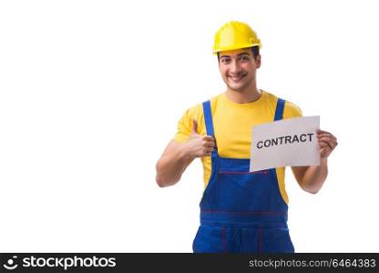 Worker not happy with his employment contract. Worker not happy with his employment contract