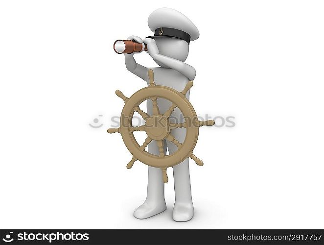Workers collection - Captain with telescope