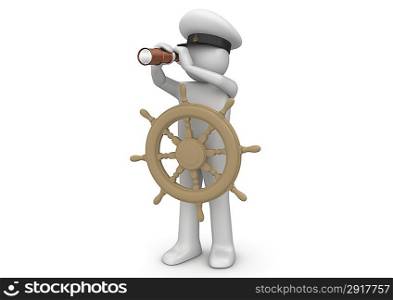 Workers collection - Captain with telescope