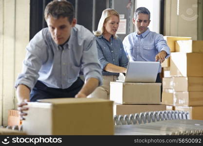 Workers In Distribution Warehouse