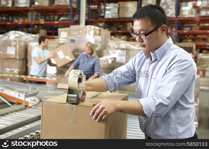 Workers In Distribution Warehouse