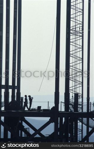 Workers on an Oil Rig