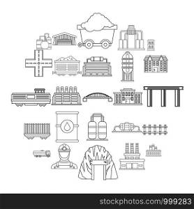 Workfolk icons set. Outline set of 25 workfolk vector icons for web isolated on white background. Workfolk icons set, outline style