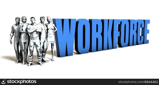 Workforce Business Concept as a Presentation Background. Workforce Business Concept. Workforce Business Concept