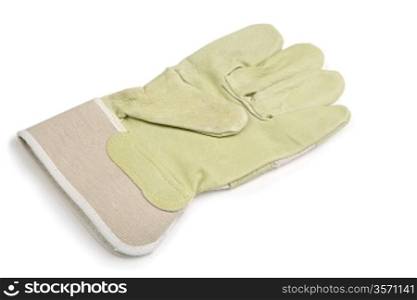 working glove isolated