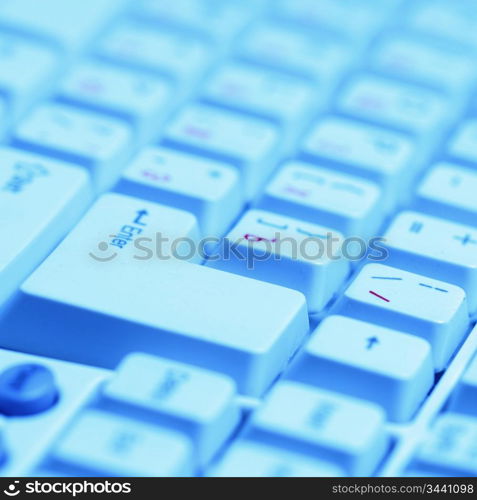 working keyboard macro close up