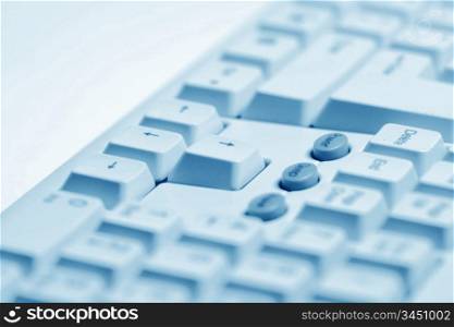 working keyboard macro close up