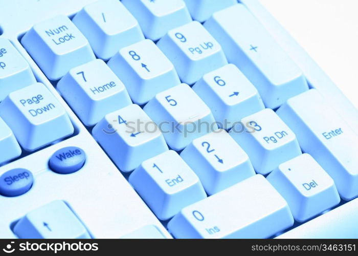 working keyboard macro close up