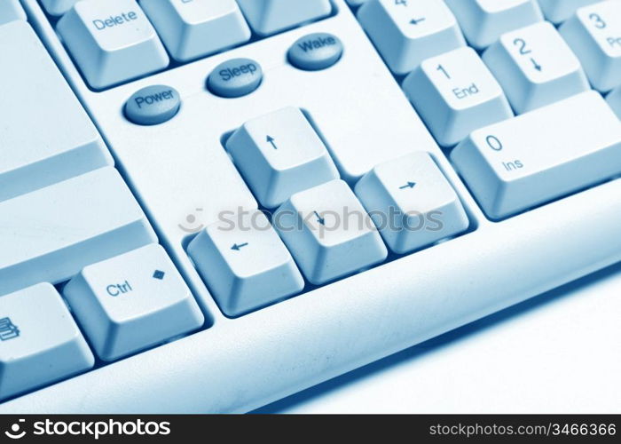 working keyboard macro close up