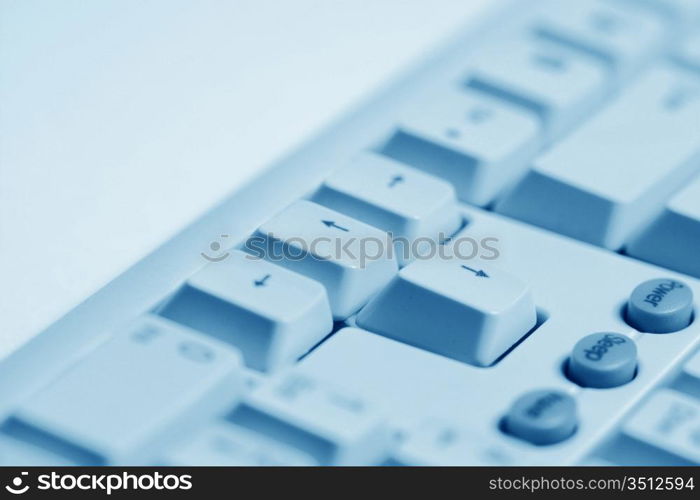 working keyboard macro close up