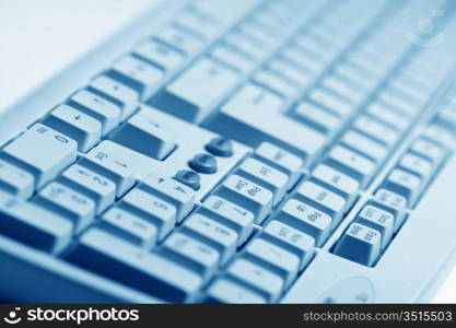 working keyboard macro close up