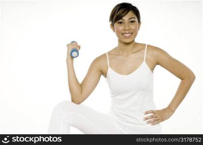 Working Out With Dumbbell