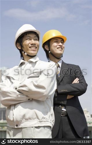 Workman and Businessman