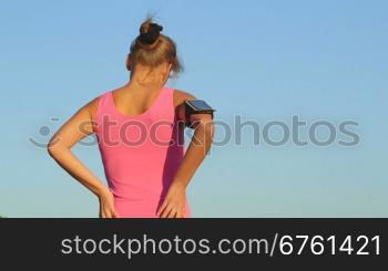 Workout fitness injuries young woman with lower back pain during exercise outdoors
