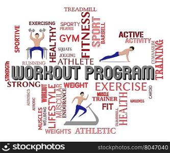 Workout Program Indicating Physical Activity And Plans