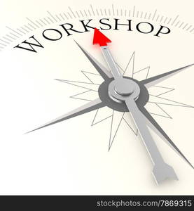 Workshop compas image with hi-res rendered artwork that could be used for any graphic design.. Workshop compas