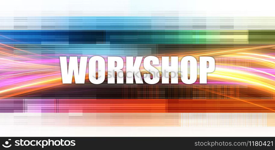 Workshop Corporate Concept Exciting Presentation Slide Art. Workshop Corporate Concept