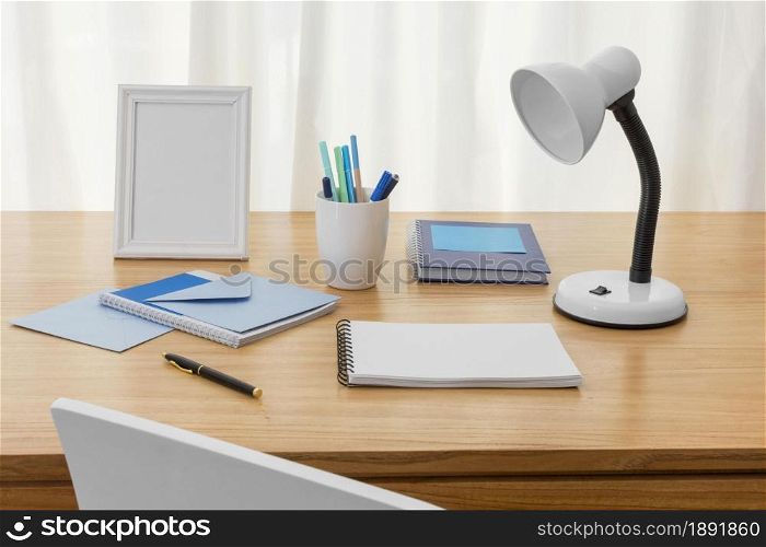 workspace composition with notebook 1. Resolution and high quality beautiful photo. workspace composition with notebook 1. High quality and resolution beautiful photo concept