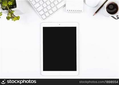 workspace with tablet keyboard. Resolution and high quality beautiful photo. workspace with tablet keyboard. High quality beautiful photo concept