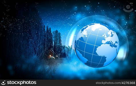 World christmas ball