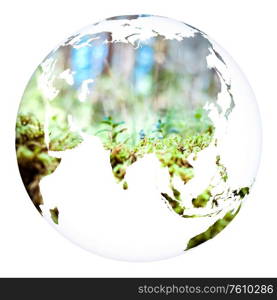 World concept planet Earth. Elements of this image furnished by NASA. 3D rendering. World concept planet Earth 3d rendering