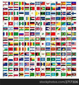 World flag icons, complete set