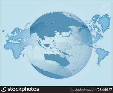 World map and Globe