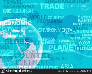 World Map Background Means International Or Global Maps&#xA;