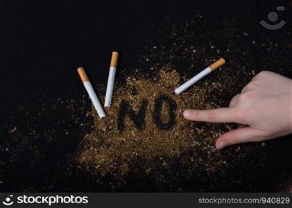 World No Tobacco Day poster for say no smoking concept